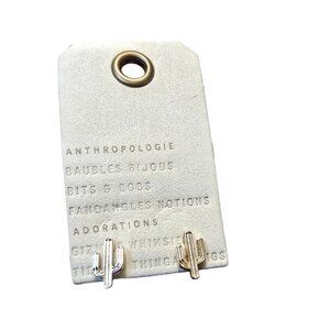 Anthropologie Gold Tone Cactus Post Stud Earrings NWT